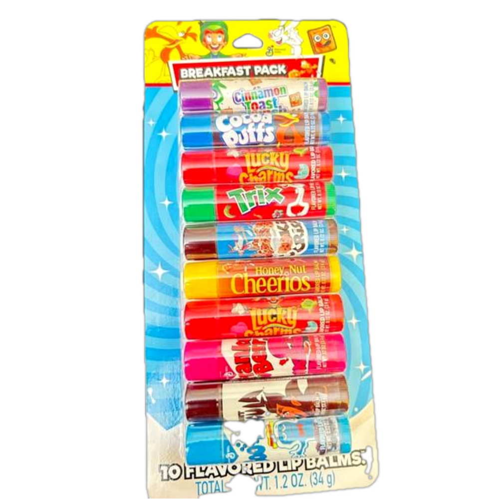 General Mills Cereal Lip Balm 10 Pack Multi
